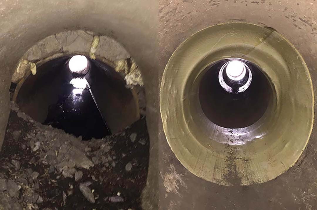 Trenchless Sewer Repair SC Before and After